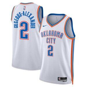 Mens Youths Kids 2 Shai Gilgeous Alexander White Jersey